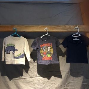 Three boys tops; package deal.
